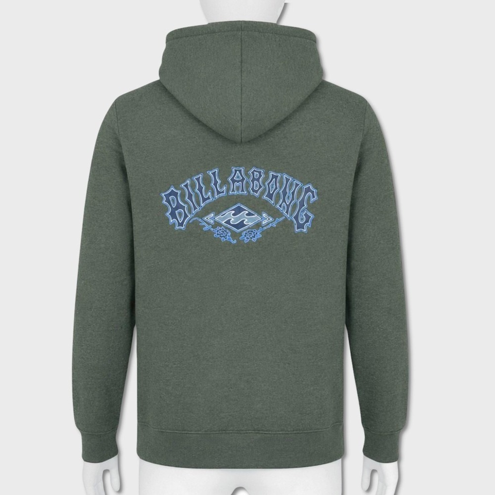 Billabong Sherpa Lined Hoodie - NWT Mens Size Large Olive / Multi - #49705-OF